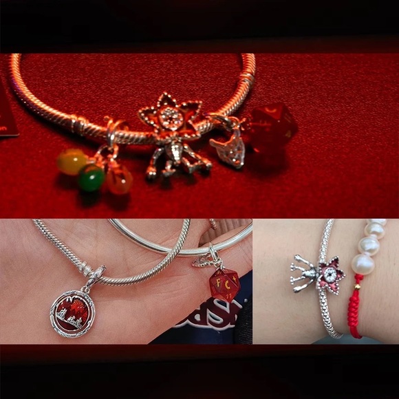1pcs Pandora x Stranger Things Horror 1pcs Charm Sterling Silver D&D - Picture 2 of 16